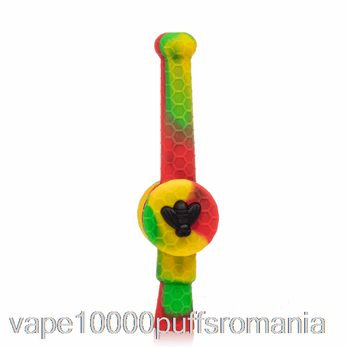 Vape Romania Stratus Reclaimer Honey Dipper Silicon Dab Straw Rasta (verde / Roșu / Galben)